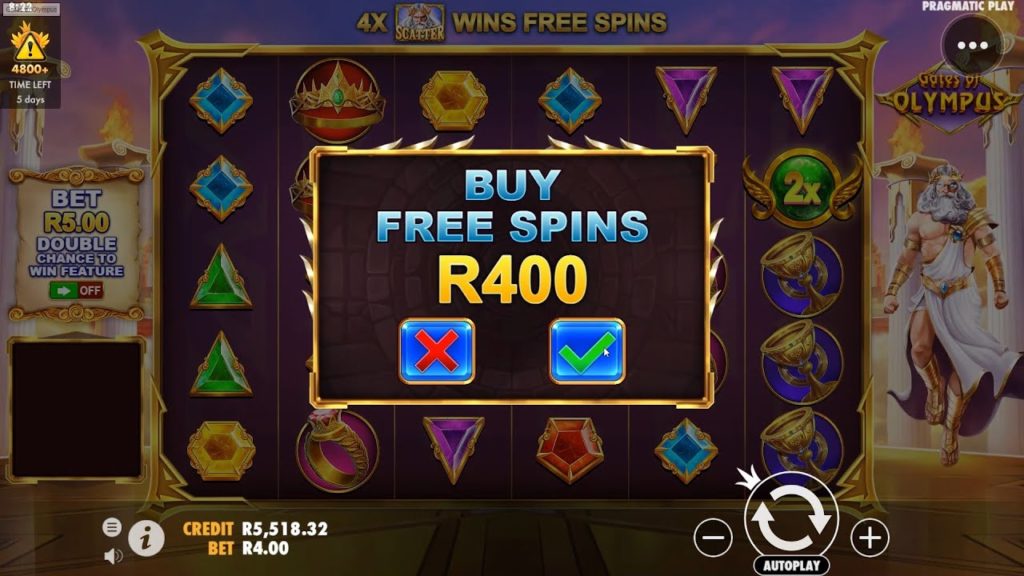 Free Spins in Gates of Olympus