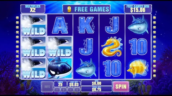 Great Blue Slot User Interface