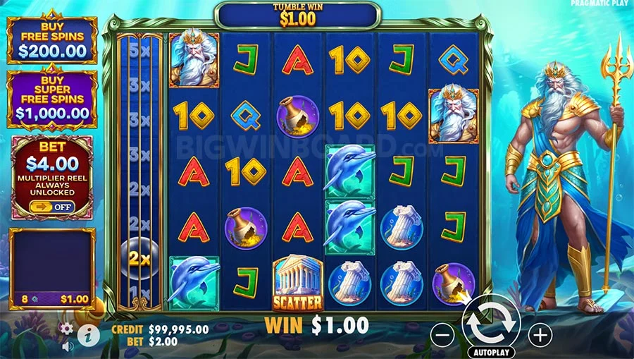 Waves of Poseidon Gameplay